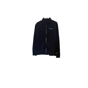 Champion Mens Black Eco Future Recycled Stretch Full-Zip Sweatshirt Large